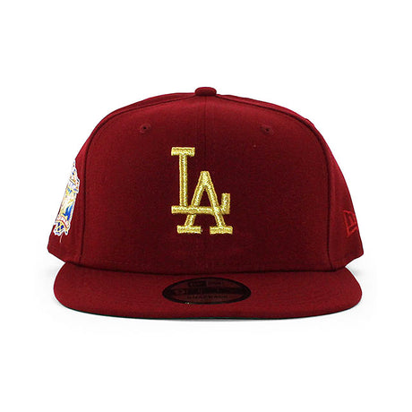 ニューエラ キャップ 9FIFTY ロサンゼルス ドジャース MLB 40TH KELLY BOTTOM SNAPBACK CAP MAROON