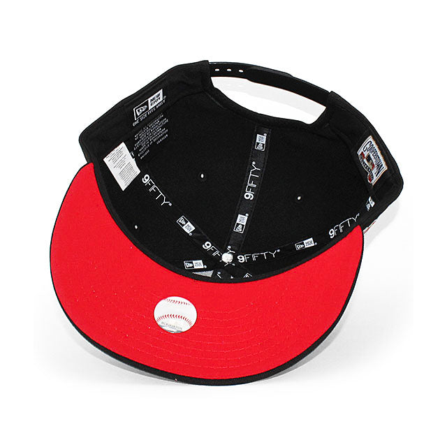 ニューエラ キャップ 9FIFTY ロサンゼルス ドジャース MLB 50TH RED BOTTOM SNAPBACK CAP BLACK