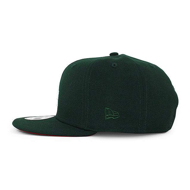 ニューエラ キャップ 9FIFTY スナップバック ロサンゼルス ドジャース MLB 60TH ANNIVERSARY RED BOTTOM SNAPBACK CAP DARK GREEN