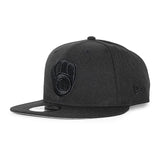 ニューエラ キャップ 9FIFTY スナップバック ミルウォーキー ブルワーズ MLB TEAM BASIC SNAPBACK BLACKOUT