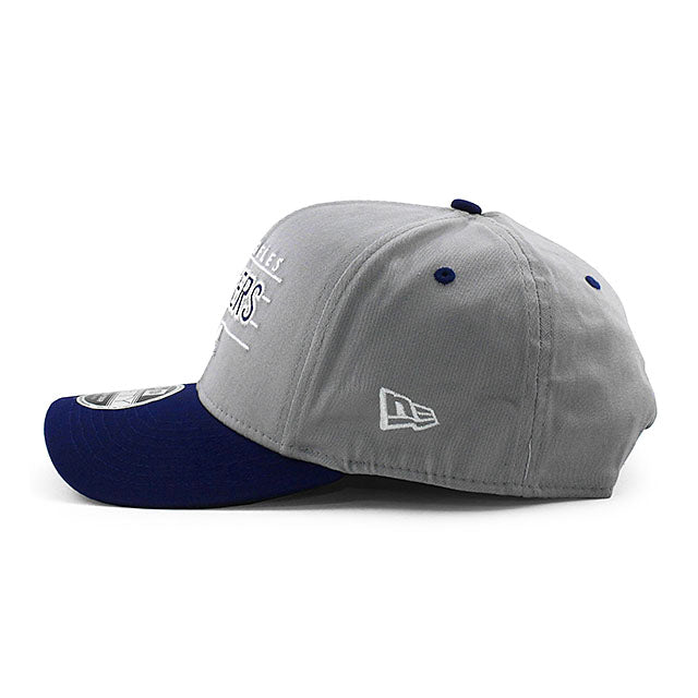 ニューエラ キャップ 9FIFTY ロサンゼルス ドジャース MLB WORDMARK STRETCH SNAPBACK CAP GREY