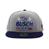 ニューエラ キャップ 9FIFTY ナスカー ケヴィン ハーヴィック BUSCH LIGHT SNAPBACK CAP GREY