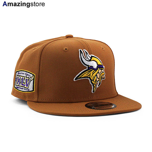 ニューエラ キャップ 9FIFTY ミネソタ バイキングス NFL 45TH SNAPBACK CAP TAN