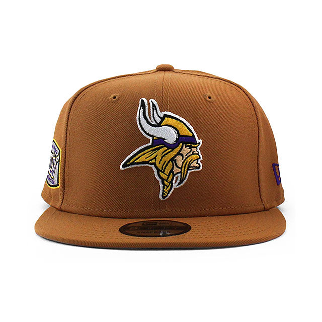 ニューエラ キャップ 9FIFTY ミネソタ バイキングス NFL 45TH SNAPBACK CAP TAN