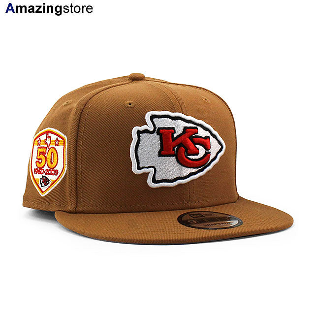 ニューエラ キャップ 9FIFTY カンザスシティ チーフス NFL 50TH SNAPBACK CAP TAN