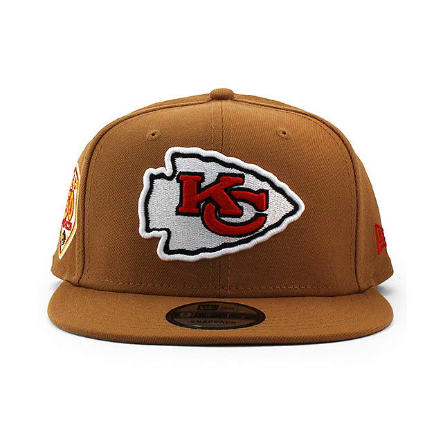 ニューエラ キャップ 9FIFTY カンザスシティ チーフス NFL 50TH SNAPBACK CAP TAN