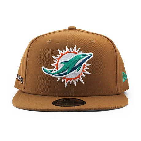 ニューエラ キャップ 9FIFTY マイアミ ドルフィンズ NFL SUPER BOWL VIII SNAPBACK CAP TAN