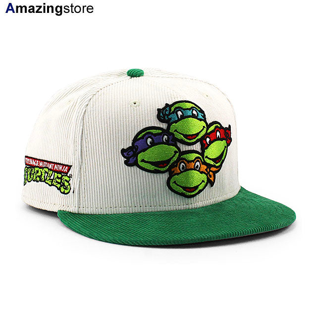 ニューエラ キャップ 9FIFTY ティーンエイジ ミュータント ニンジャ タートルズ FACES CORDUROY SNAPBACK CAP CREAM
