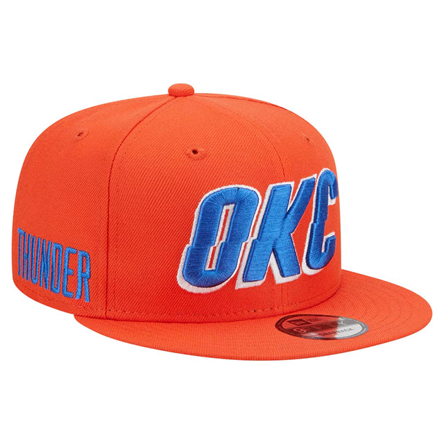 海外取寄 ニューエラ キャップ 9FIFTY スナップバック オクラホマシティ サンダー NBA STATEMENT EDITION SNAPBACK CAP ORANGE