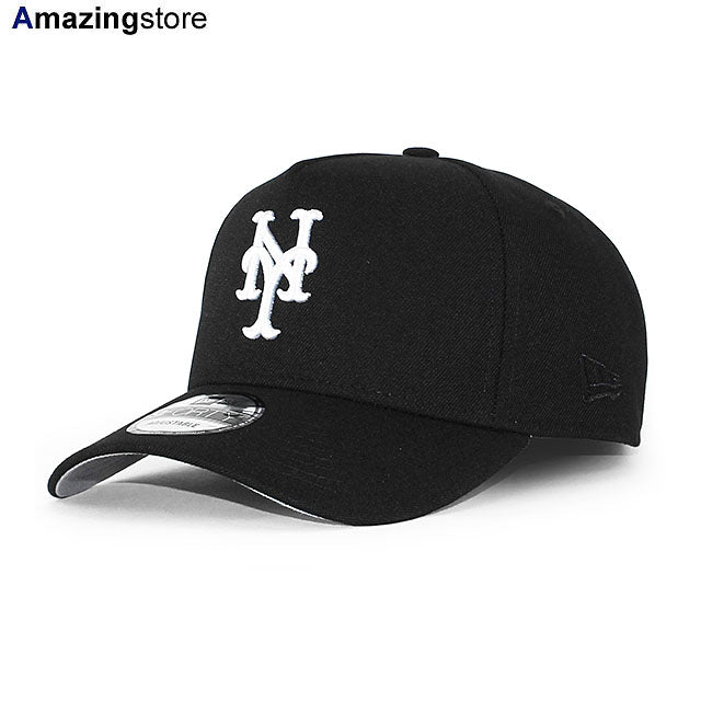 EU AU限定 ニューエラ キャップ 9FORTY ニューヨーク メッツ MLB A-FRAME SNAPBACK CAP BLACK NEW ERA NEW YORK METS