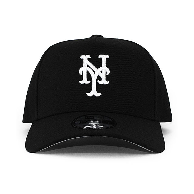 EU AU限定 ニューエラ キャップ 9FORTY ニューヨーク メッツ MLB A-FRAME SNAPBACK CAP BLACK NEW ERA NEW YORK METS