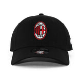 EU限定 ニューエラ キャップ 9FORTY ACミラン SERIA A CORE STRAPBACK CAP BLACK NEW ERA AC MILAN