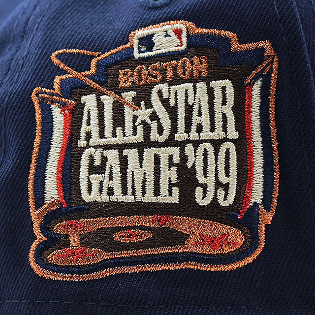 ニューエラ キャップ 9FORTY ボストン レッドソックス MLB 1999 ALL STAR GAME KELLY GREEN BOTTOM A-FRAME SNAPBACK CAP NAVY