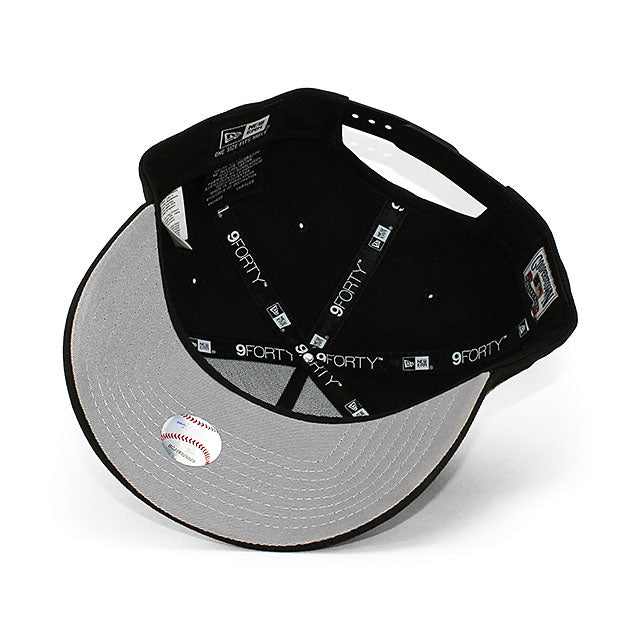 ニューエラ キャップ 9FORTY ニューヨーク ヤンキース MLB 1999 WORLD SERIES GREY BOTTOM A-FRAME SNAPBACK CAP BLACK