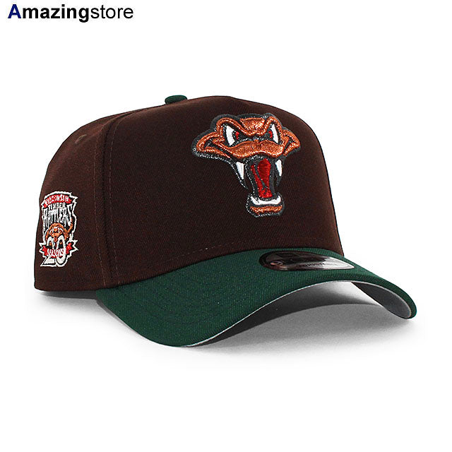 ニューエラ キャップ 9FORTY ティンバーラトラーズ MiLB 20TH ANNIVERSARY GREY BOTTOM A-FRAME SNAPBACK CAP BROWN