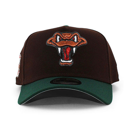 ニューエラ キャップ 9FORTY ティンバーラトラーズ MiLB 20TH ANNIVERSARY GREY BOTTOM A-FRAME SNAPBACK CAP BROWN