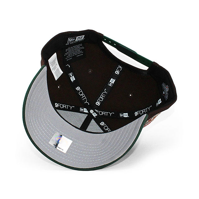 ニューエラ キャップ 9FORTY ティンバーラトラーズ MiLB 20TH ANNIVERSARY GREY BOTTOM A-FRAME SNAPBACK CAP BROWN