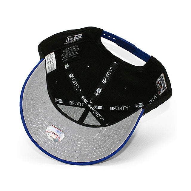 ニューエラ キャップ 9FORTY ロサンゼルス ドジャース MLB 40TH ANNIVERSARY GREY BOTTOM A-FRAME SNAPBACK CAP BLACK