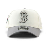 ニューエラ キャップ 9FORTY ボストン レッドソックス MLB 90TH ANNIVERSARY GREY BOTTOM A-FRAME SNAPBACK CAP CREAM