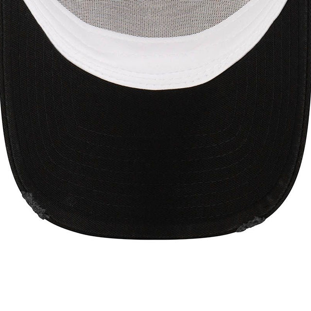 ニューエラ メッシュキャップ 9FORTY HOT HOODS RACING A-FRAME TRUCKER MESH CAP BLACK WHITE