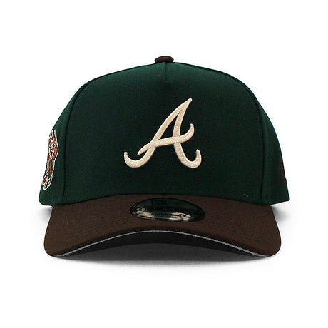 ニューエラ キャップ 9FORTY アトランタ ブレーブス MLB 1876 INAUGURAL SEASON GREY BOTTOM A-FRAME SNAPBACK CAP GREEN