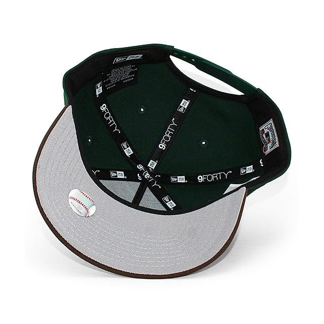 ニューエラ キャップ 9FORTY アトランタ ブレーブス MLB 1876 INAUGURAL SEASON GREY BOTTOM A-FRAME SNAPBACK CAP GREEN