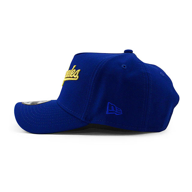 ニューエラ キャップ 9FORTY ロサンゼルス ドジャース MLB JACKIE ROBINSON 75 YEARS KELLY GREEN BOTTOM A-FRAME SNAPBACK CAP BLUE