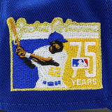 ニューエラ キャップ 9FORTY ロサンゼルス ドジャース MLB JACKIE ROBINSON 75 YEARS KELLY GREEN BOTTOM A-FRAME SNAPBACK CAP BLUE