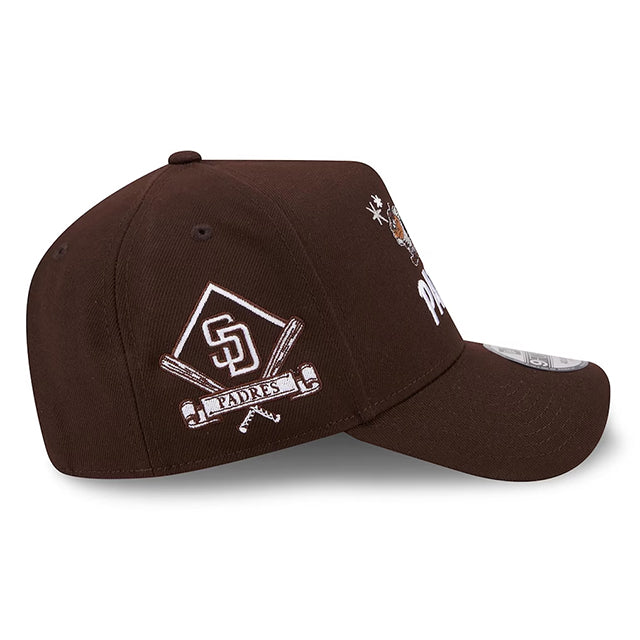 ニューエラ ルーニー テューンズ キャップ 9FORTY サンディエゴ パドレス MLB LOONEY TUNES A-FRAME SNAPBACK CAP BROWN