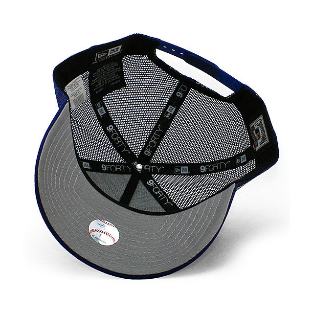 ニューエラ メッシュキャップ 9FORTY ロサンゼルス ドジャース MLB 60TH GREY BOTTOM A-FRAME TRUCKER MESH CAP