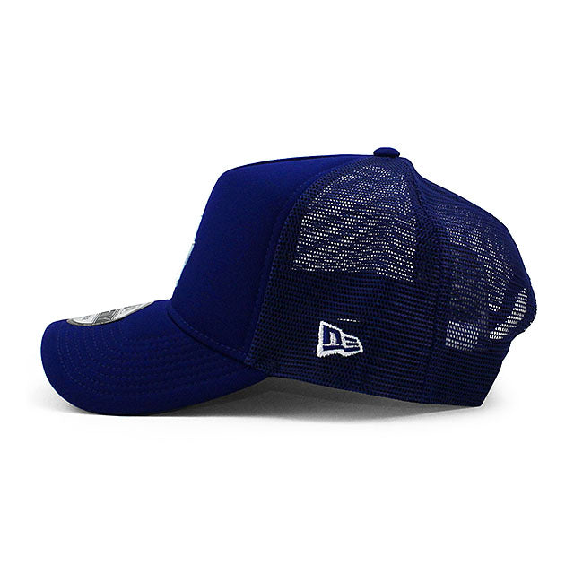 ニューエラ メッシュキャップ 9FORTY ロサンゼルス ドジャース MLB A-FRAME TRUCKER MESH CAP BLUE