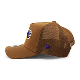 ニューエラ メッシュキャップ 9FORTY ロサンゼルス レイカーズ NBA A-FRAME TRUCKER MESH CAP TAN