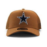 ニューエラ メッシュキャップ 9FORTY ダラス カウボーイズ NFL A-FRAME TRUCKER MESH CAP TAN