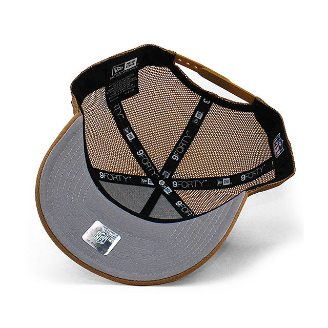 ニューエラ メッシュキャップ 9FORTY ダラス カウボーイズ NFL A-FRAME TRUCKER MESH CAP TAN