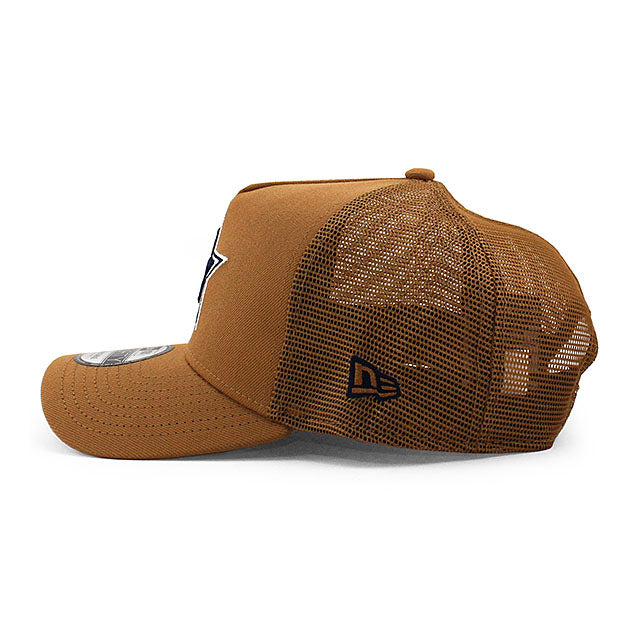 ニューエラ メッシュキャップ 9FORTY ダラス カウボーイズ NFL A-FRAME TRUCKER MESH CAP TAN