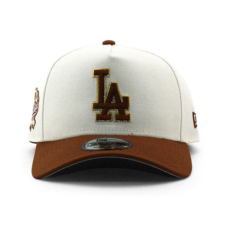 ニューエラ キャップ 9FORTY ロサンゼルス ドジャース MLB 100TH GREY BOTTOM A-FRAME SNAPBACK CAP CREAM