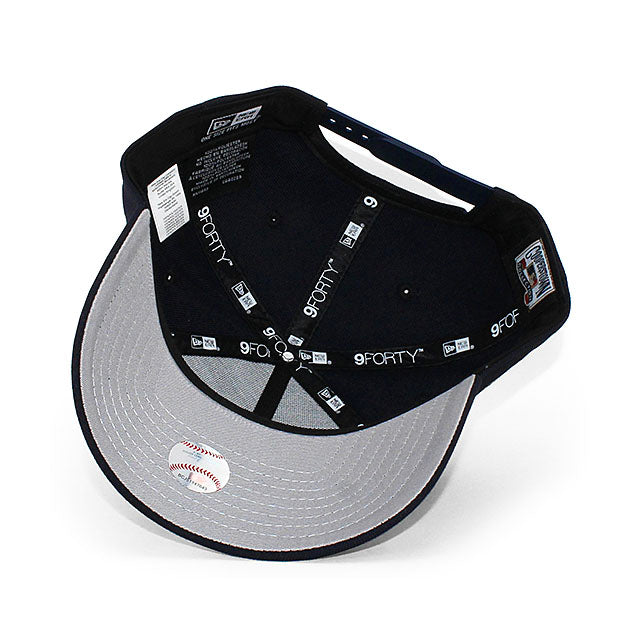 ニューエラ キャップ 9FORTY ニューヨーク ヤンキース MLB 100TH GREY BOTTOM A-FRAME SNAPBACK CAP NAVY