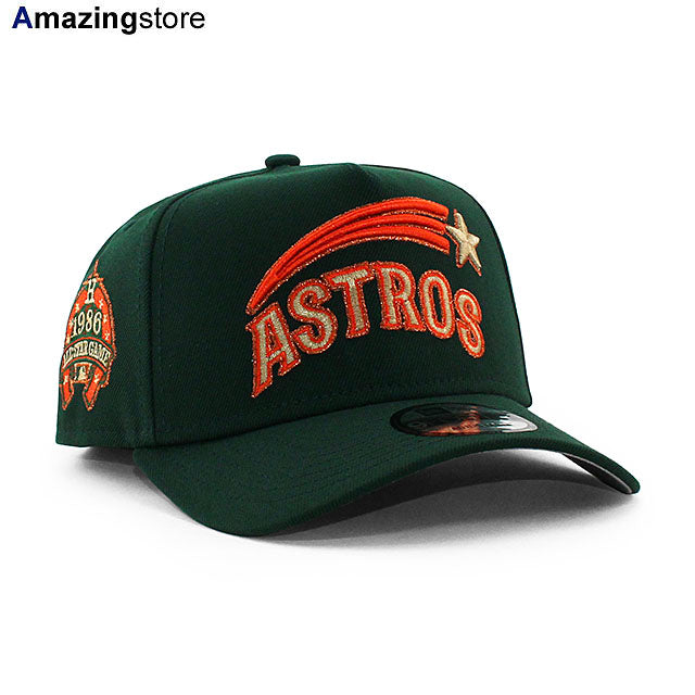 ニューエラ キャップ 9FORTY ヒューストン アストロズ MLB 1986 ALL STAR GREY BOTTOM A-FRAME SNAPBACK CAP DK GREEN