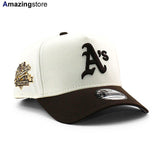 ニューエラ キャップ 9FORTY オークランド アスレチックス MLB 1989 WORLD SERIES GREY BOTTOM A-FRAME SNAPBACK CAP CREAM