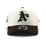 ニューエラ キャップ 9FORTY オークランド アスレチックス MLB 1989 WORLD SERIES GREY BOTTOM A-FRAME SNAPBACK CAP CREAM