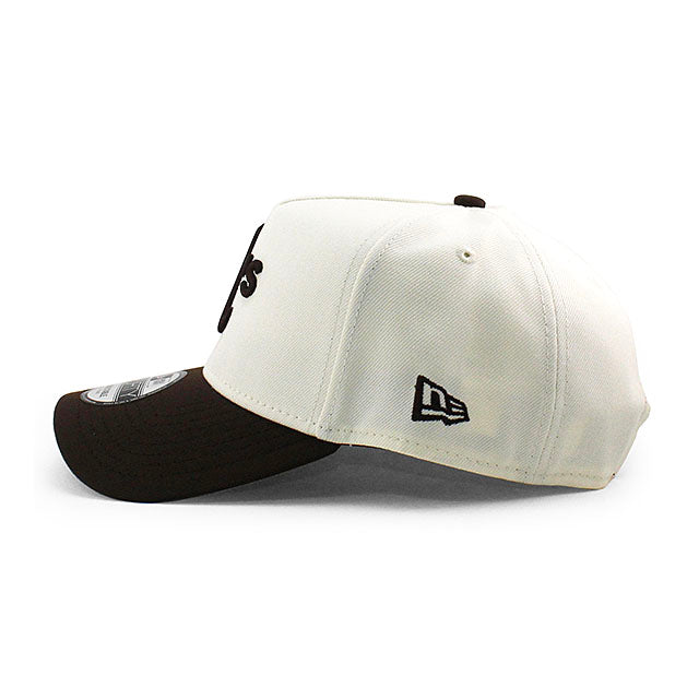 ニューエラ キャップ 9FORTY オークランド アスレチックス MLB 1989 WORLD SERIES GREY BOTTOM A-FRAME SNAPBACK CAP CREAM