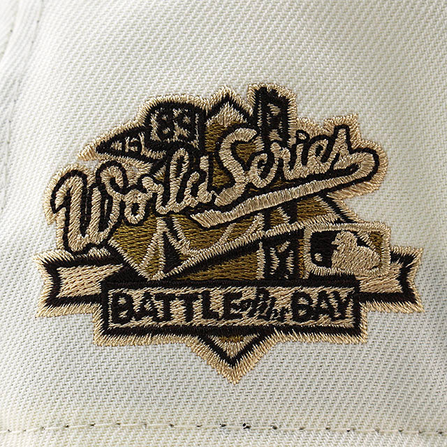 ニューエラ キャップ 9FORTY オークランド アスレチックス MLB 1989 WORLD SERIES GREY BOTTOM A-FRAME SNAPBACK CAP CREAM