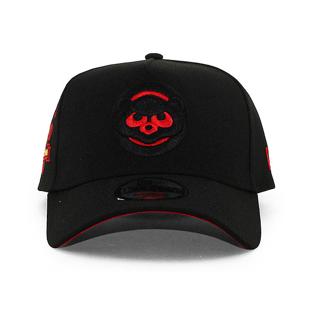 ニューエラ キャップ 9FORTY シカゴ カブス MLB 1990 ALL STAR RED BOTTOM A-FRAME SNAPBACK CAP BLACK