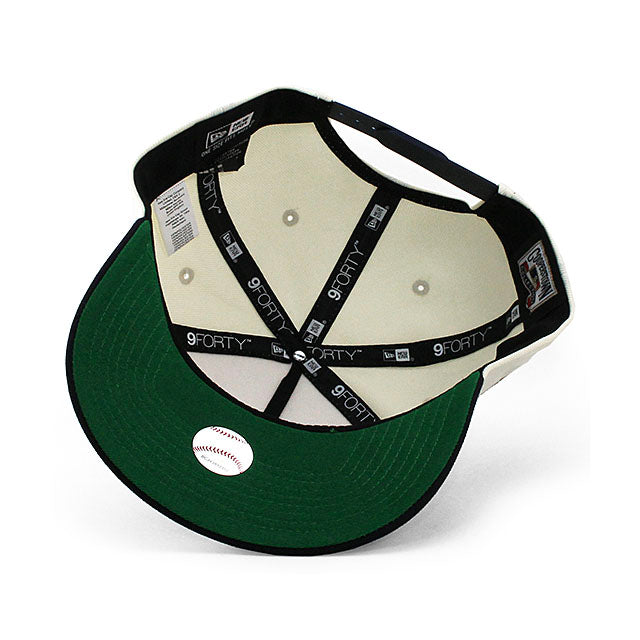 ニューエラ キャップ 9FORTY アトランタ ブレーブス MLB 1995 WORLD SERIES KELLY GREEN BOTTOM A-FRAME SNAPBACK CAP CREAM