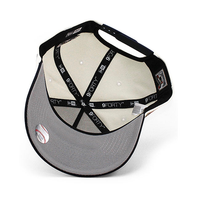 ニューエラ キャップ 9FORTY アトランタ ブレーブス MLB 1995 WORLD SERIES GREY BOTTOM A-FRAME SNAPBACK CAP CREAM