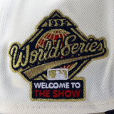 ニューエラ キャップ 9FORTY アトランタ ブレーブス MLB 1995 WORLD SERIES GREY BOTTOM A-FRAME SNAPBACK CAP CREAM