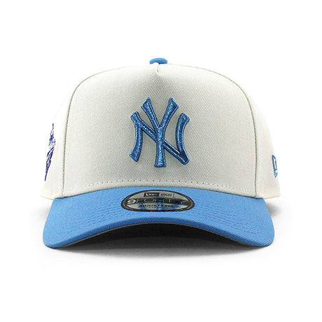 ニューエラ キャップ 9FORTY ニューヨーク ヤンキース MLB 1998 WORLD SERIES GREY BOTTOM A-FRAME SNAPBACK CAP CREAM