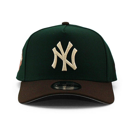 ニューエラ キャップ 9FORTY ニューヨーク ヤンキース MLB 1999 WORLD SERIES GREY BOTTOM A-FRAME SNAPBACK CAP GREEN