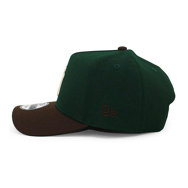 ニューエラ キャップ 9FORTY ニューヨーク ヤンキース MLB 1999 WORLD SERIES GREY BOTTOM A-FRAME SNAPBACK CAP GREEN