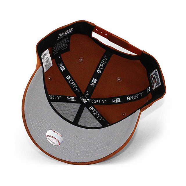 ニューエラ キャップ 9FORTY ニューヨーク ヤンキース MLB 1999 WORLD SERIES GREY BOTTOM A-FRAME SNAPBACK CAP COPPER